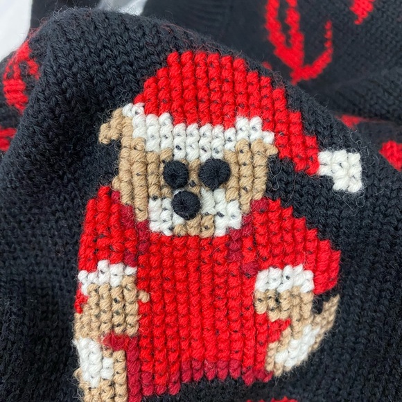 Vintage 1992 The Eagle’s Eye Wool Buttoned Christmas Sweater Sz. M Read - Picture 9 of 9